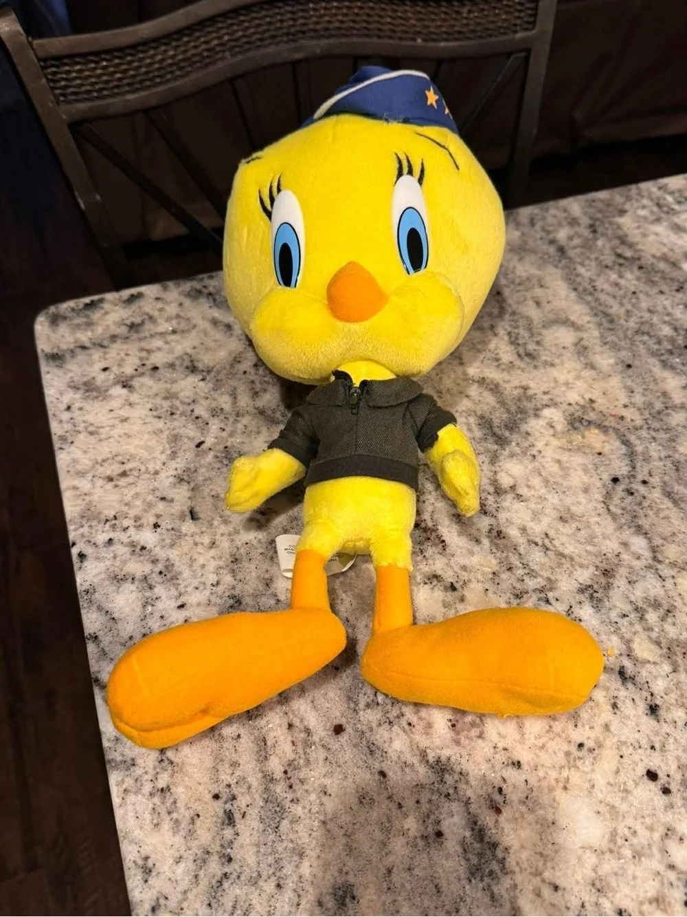 Vintage Tweety Air Force Plush Toy - Stuffed Animal 14in tall